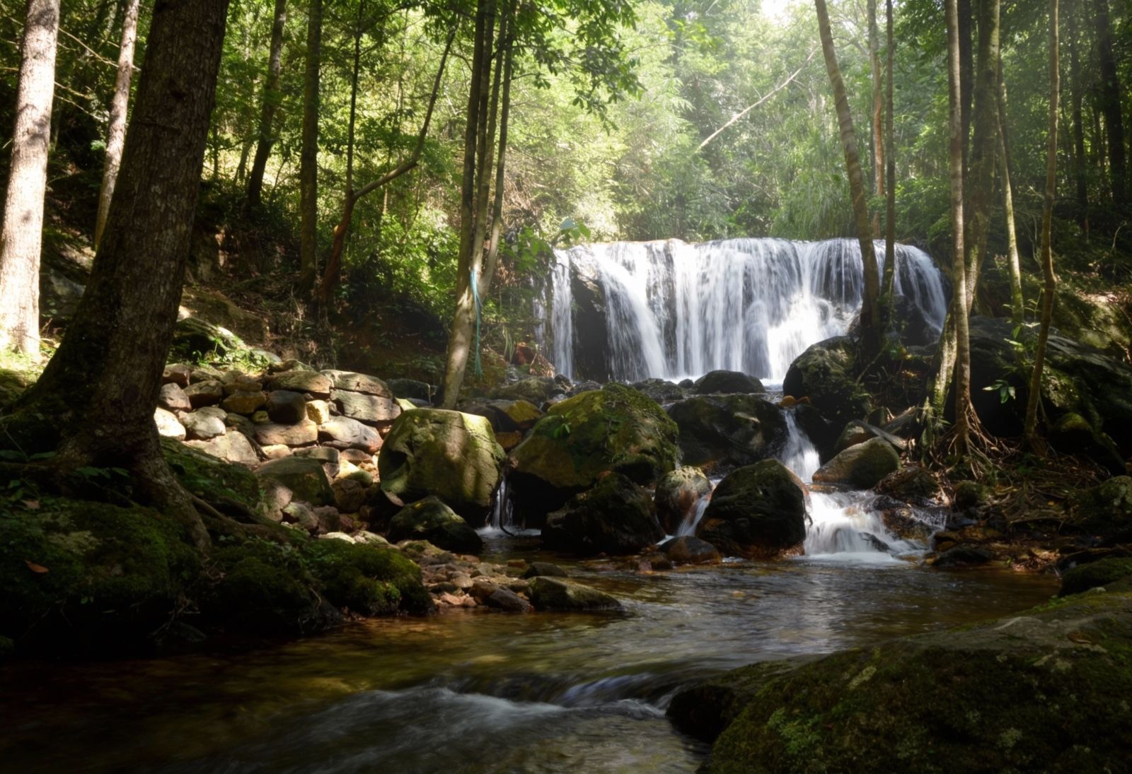 Водопад Суой Чань в центре Фукуока особенно красив после дождей: бурный поток, прохладная вода, густая зелень вокруг и возможность освежиться в природном бассейне во время экскурсии.