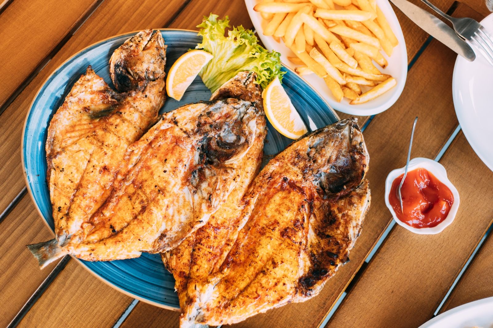 Морская рыбалка у Антхоя с барбекю из улова: днём вы ловите барракуду, кобию, груперов и снэпперов, а вечером пробуете их на гриле за общим столом, глядя на море и острова на горизонте.